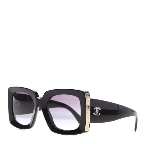 black Chanel sunglasses